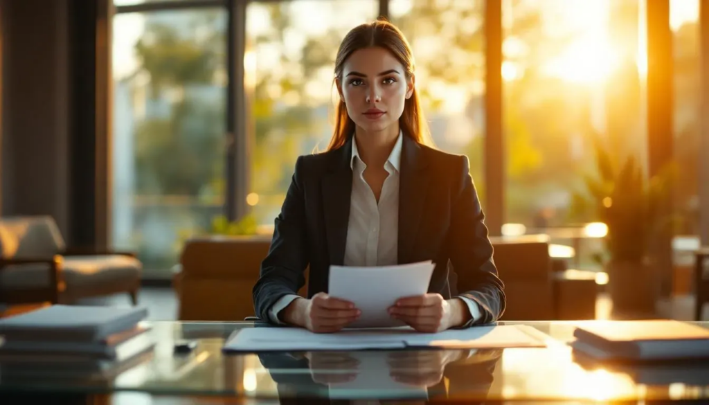 funcionário processando empresa